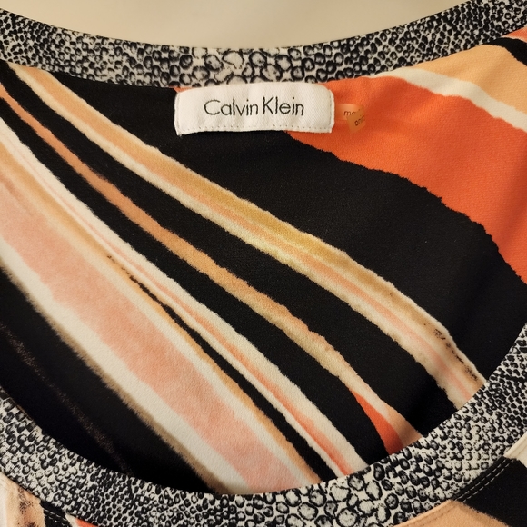 CALVIN KLEIN - ¾ Sleeve Multicolor Dress - Picture 3 of 4